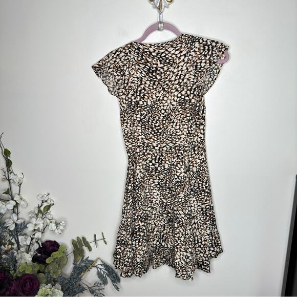 FREE PEOPLE French Quarter Wrap Dress Neutral Bold Print {NN38} - Picture 6 of 8